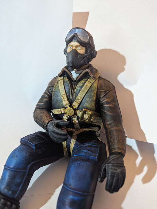 3D printed Luftwaffe / German WW2 pilot - many scales available