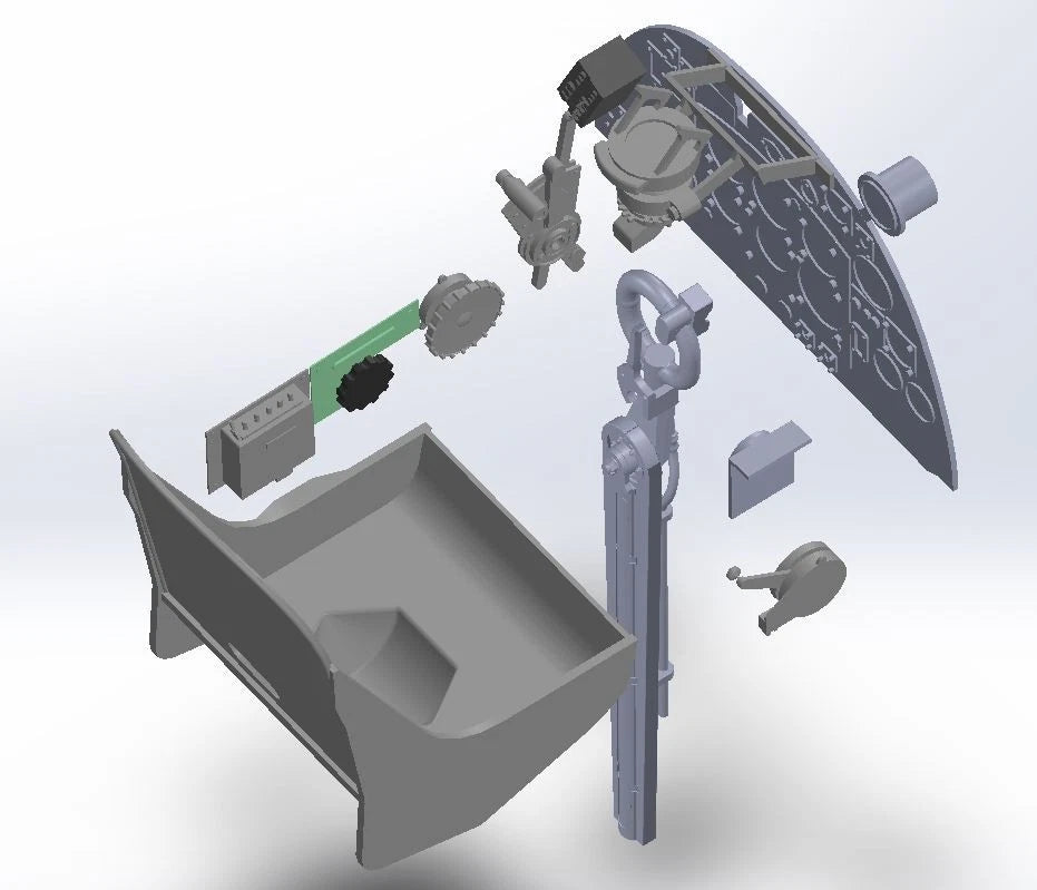 Spitfire cockpit interior parts